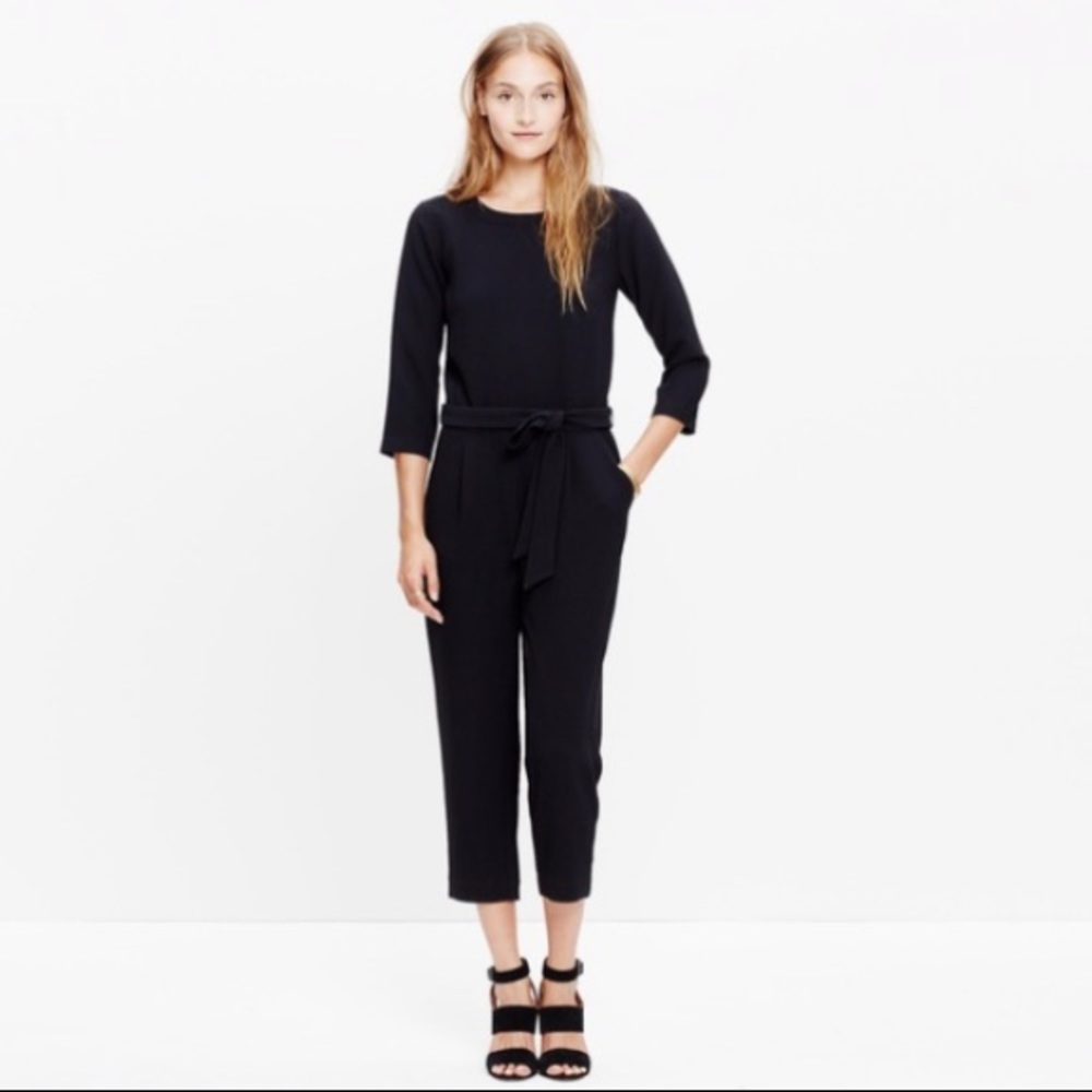 Black Crepe Jumpsuit
